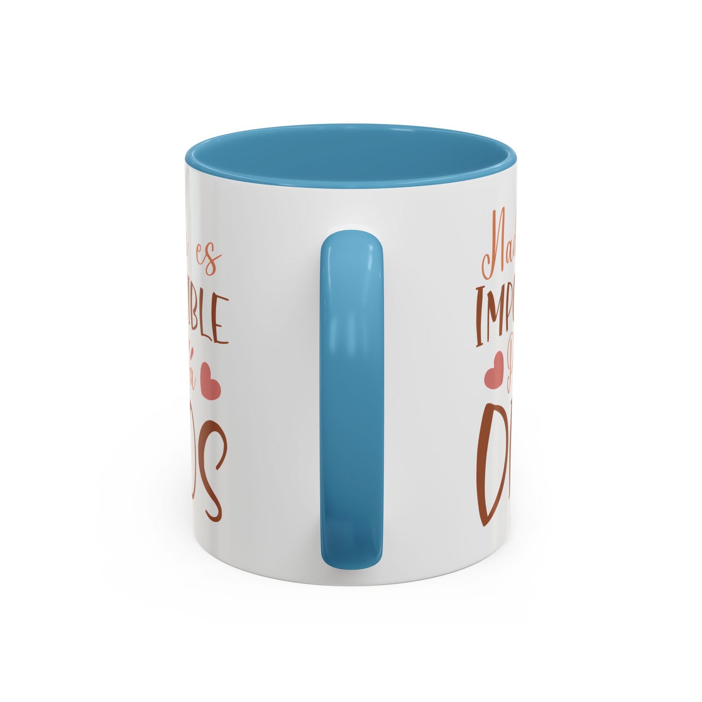 Nade es Imposible Para Dios Accent Coffee Mug