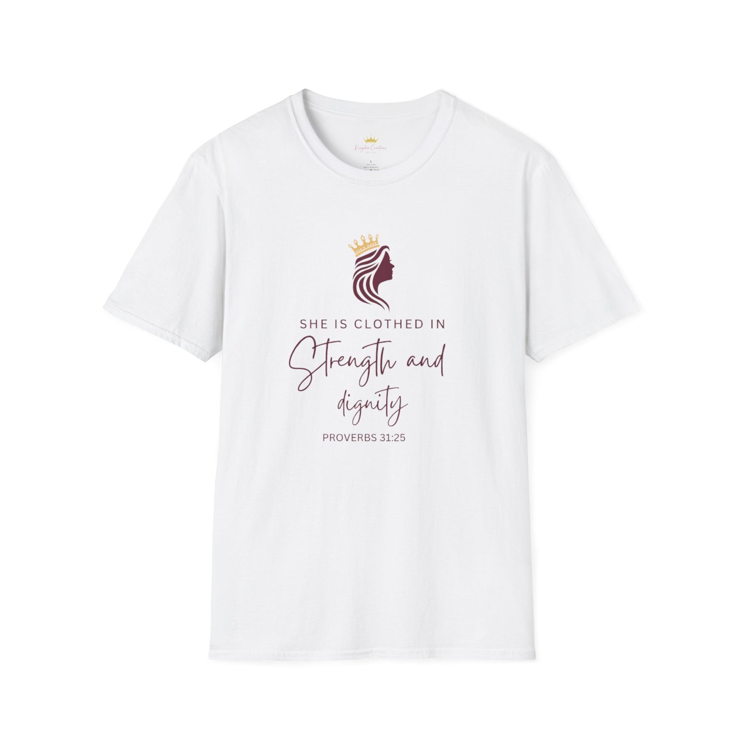 Empowering Scripture T-Shirt | Proverbs 31:25 | Inspirational Tee | Faith Gift | Modest Fashion | Church & Everyday Wear