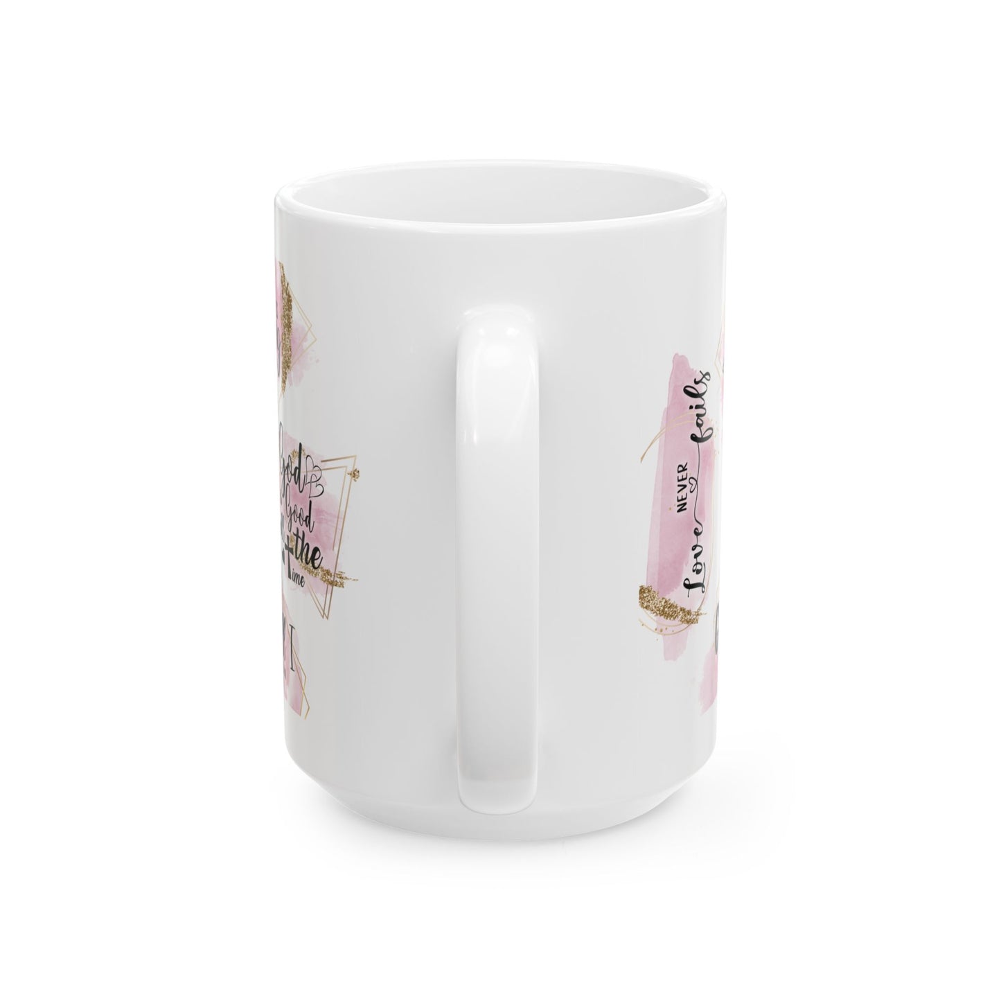 Inspirational Ceramic Mug for Coffee Lovers, Motivational Gift, Faith-Based Mug, Bible Verse Coffee Cup, Christian Decor