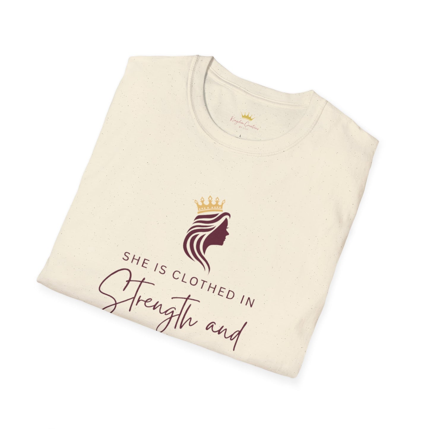 Empowering Scripture T-Shirt | Proverbs 31:25 | Inspirational Tee | Faith Gift | Modest Fashion | Church & Everyday Wear