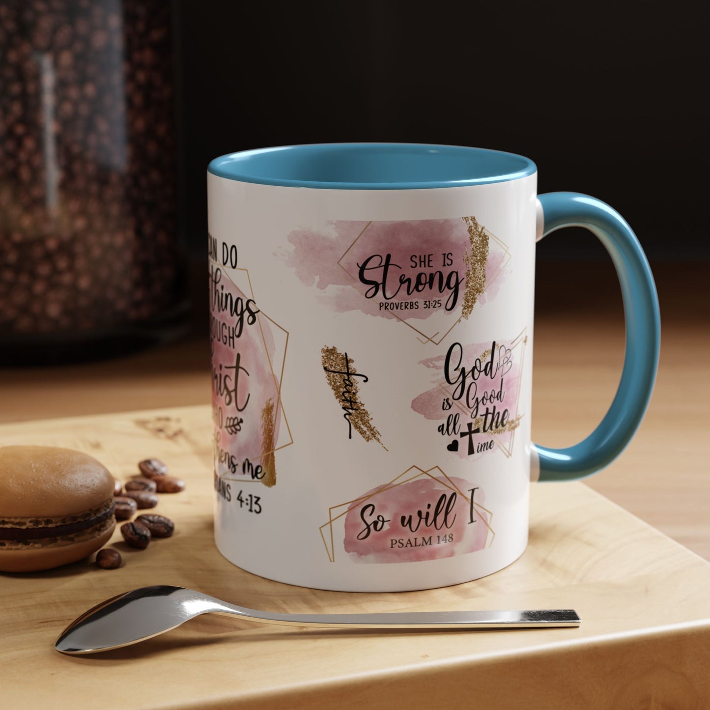 I Can Do All Things In Christ Accent Coffee Mug