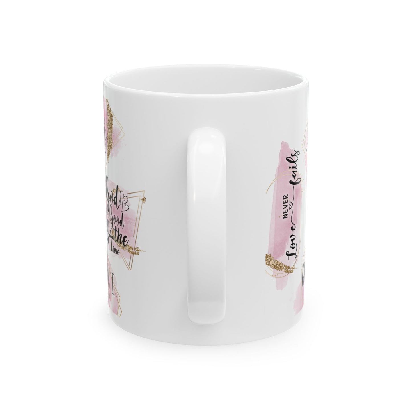 Inspirational Ceramic Mug for Coffee Lovers, Motivational Gift, Faith-Based Mug, Bible Verse Coffee Cup, Christian Decor