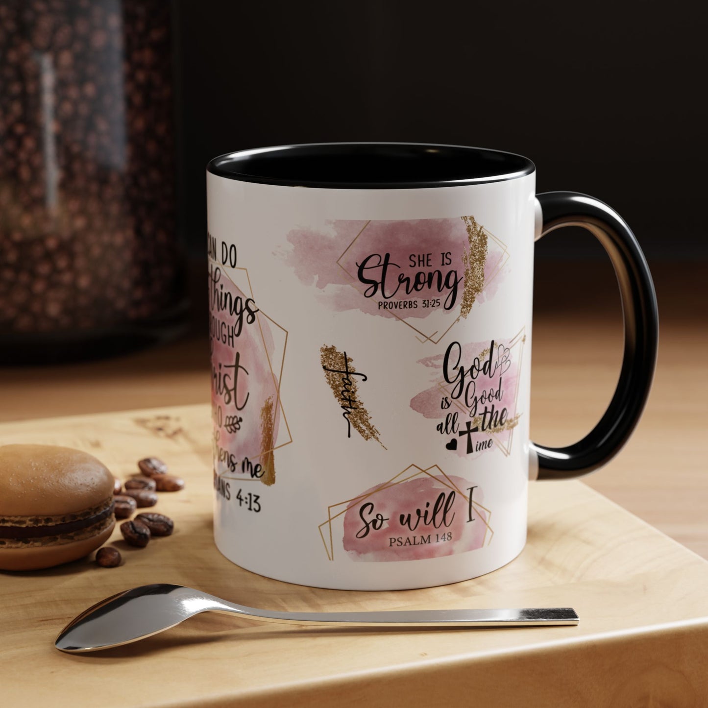 I Can Do All Things In Christ Accent Coffee Mug