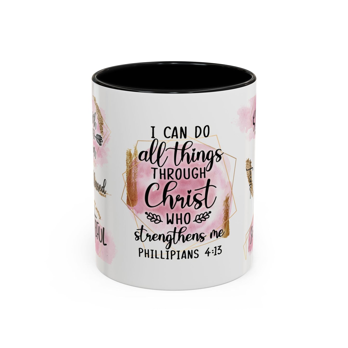 I Can Do All Things In Christ Accent Coffee Mug