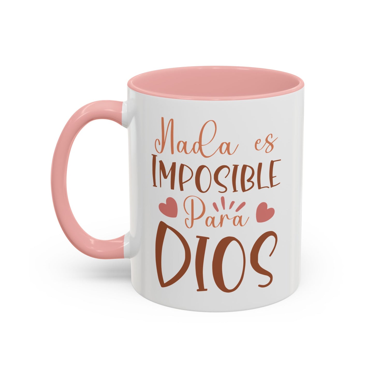 Nade es Imposible Para Dios Accent Coffee Mug