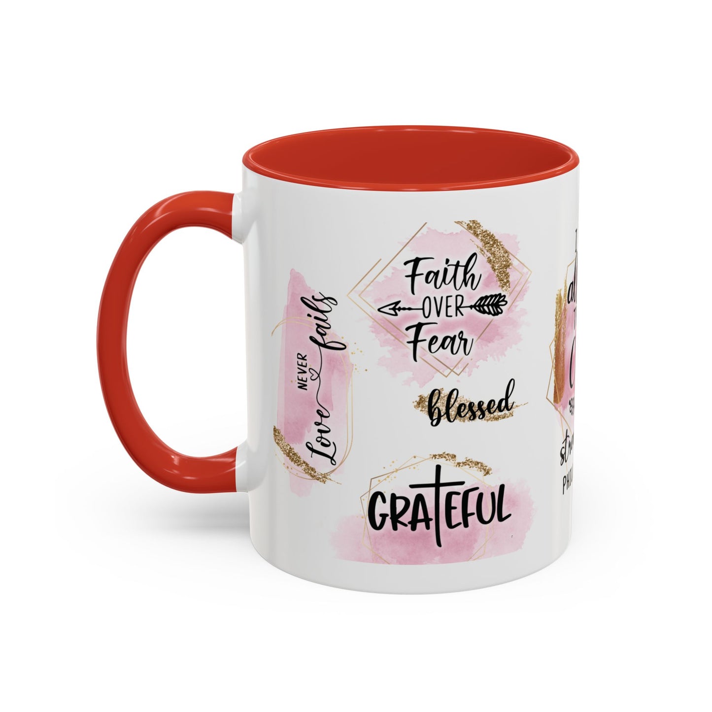 I Can Do All Things In Christ Accent Coffee Mug