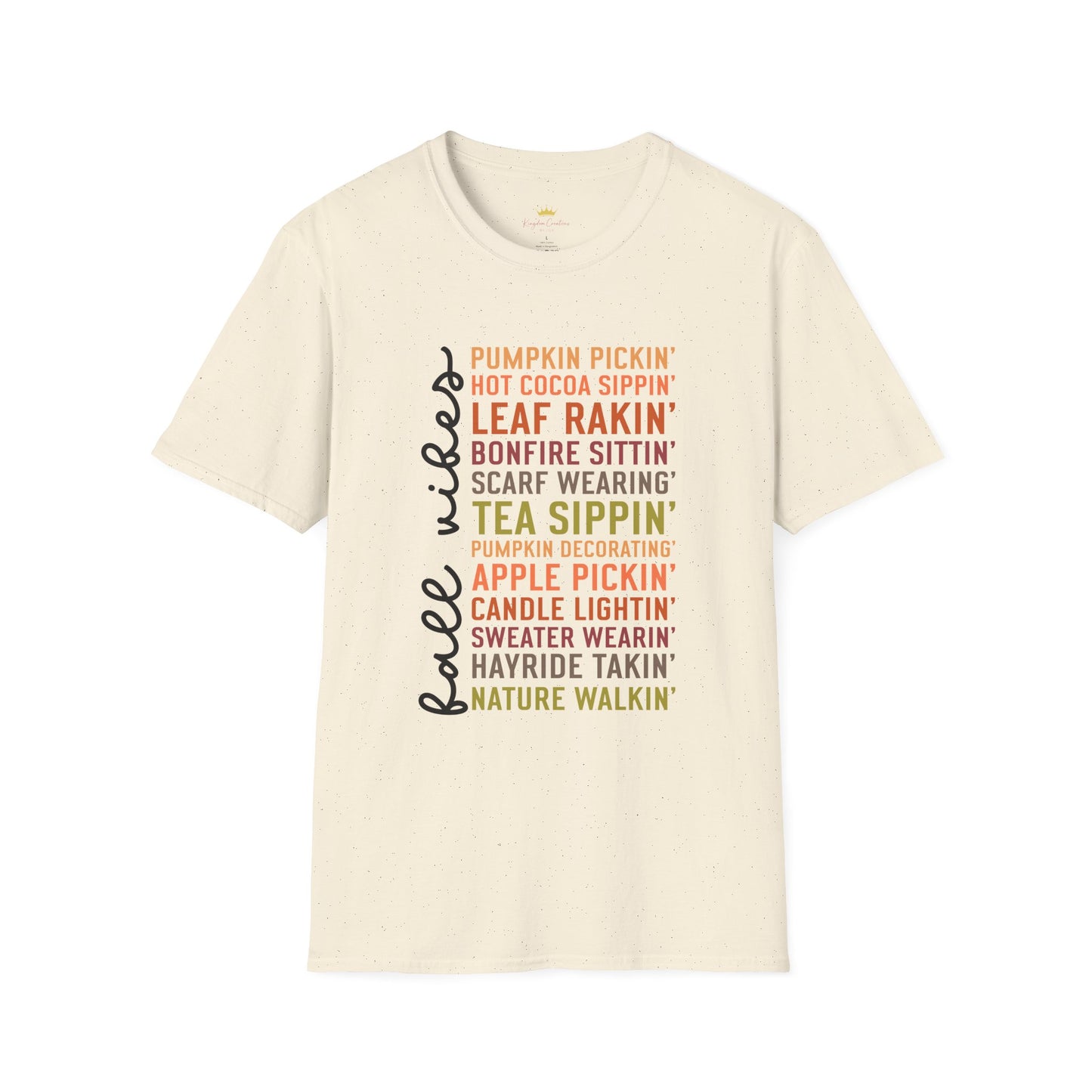 Autumn Vibes T-Shirt, Cozy Fall Attire, Unisex Tee for Thanksgiving, Gift for Nature Lovers, Seasonal Wear, Pumpkin Spice Tee
