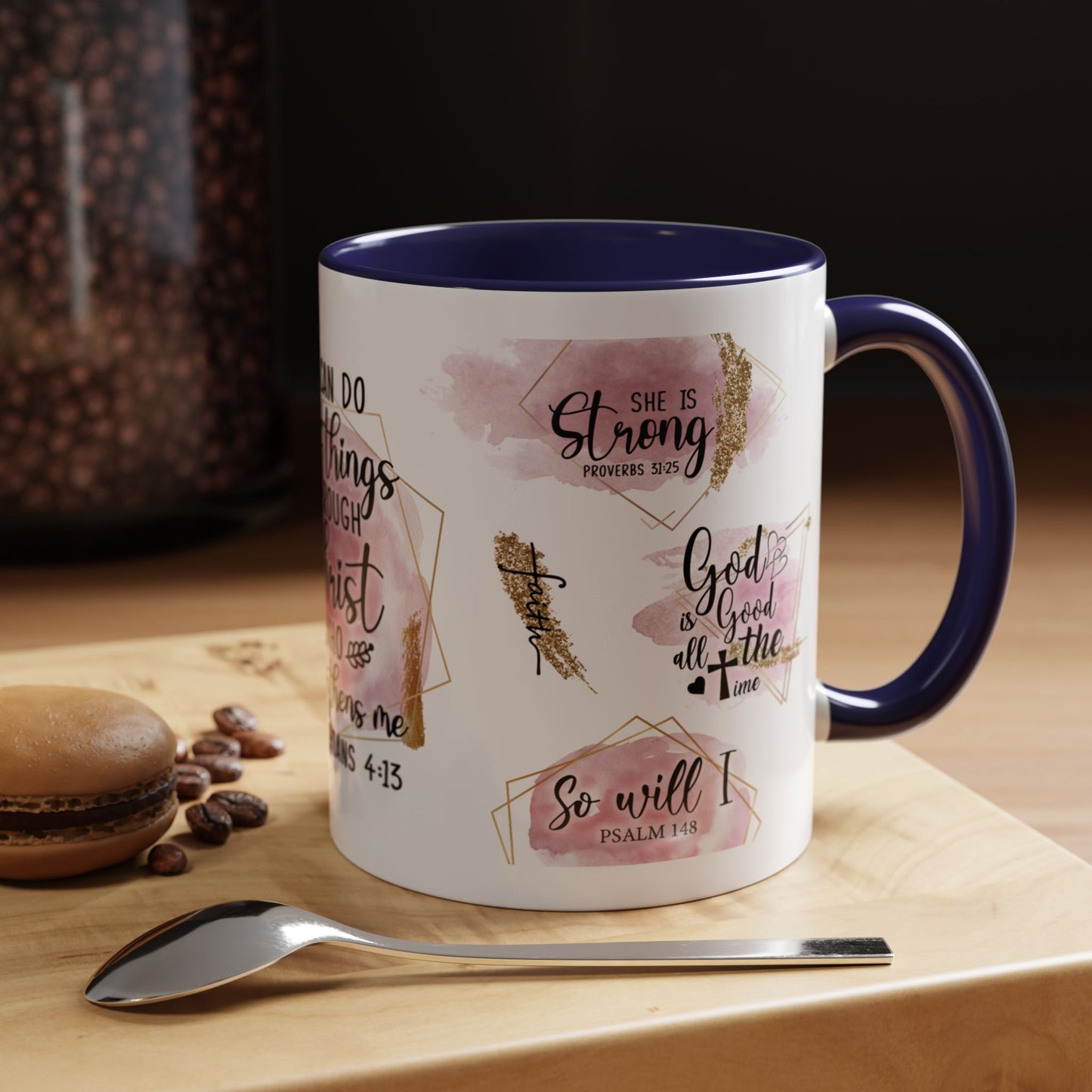 I Can Do All Things In Christ Accent Coffee Mug