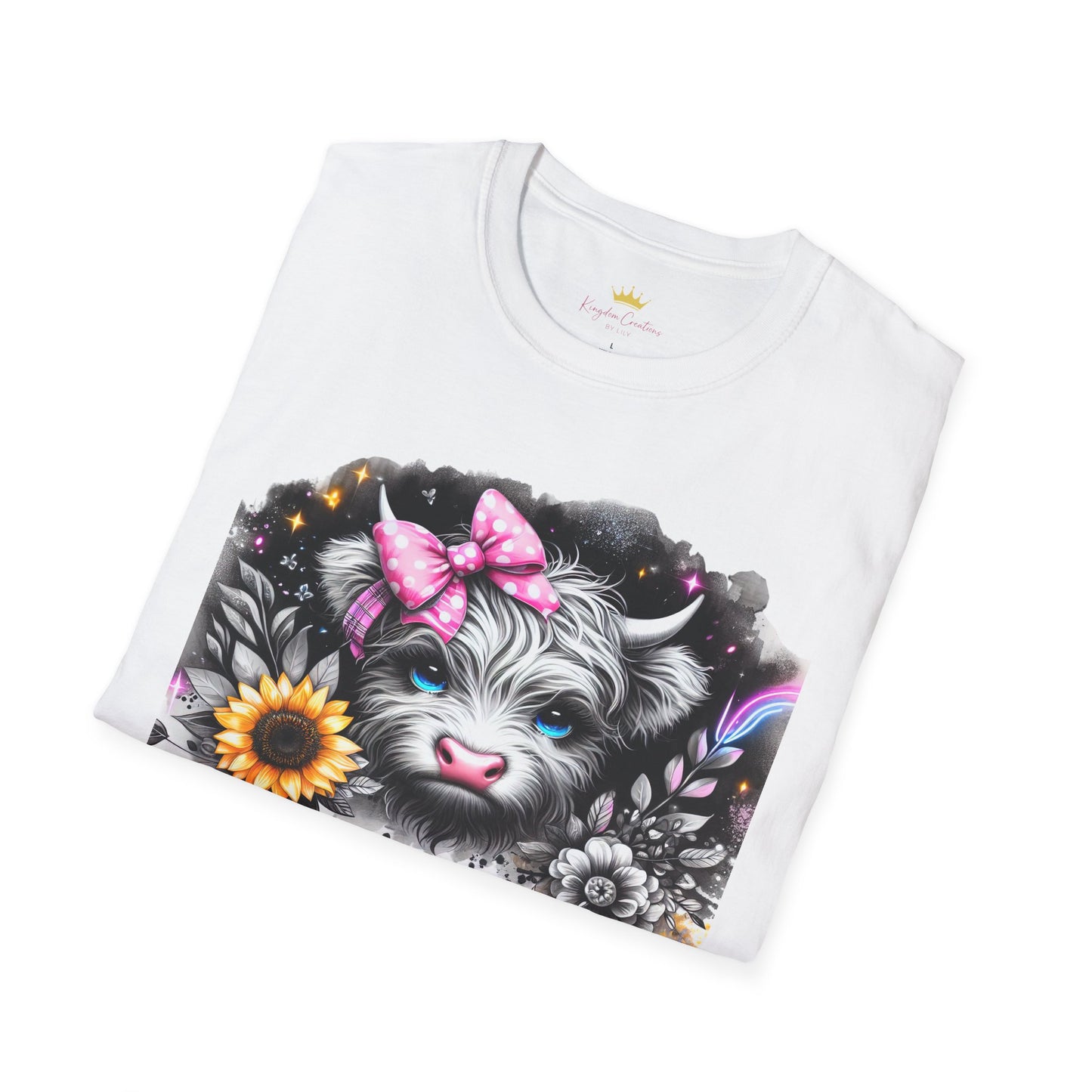 Moody Cow T-Shirt | Cute Animal Graphic Tee, Gift for Cow Lovers, Casual Wear, Birthday Gift, Everyday Style