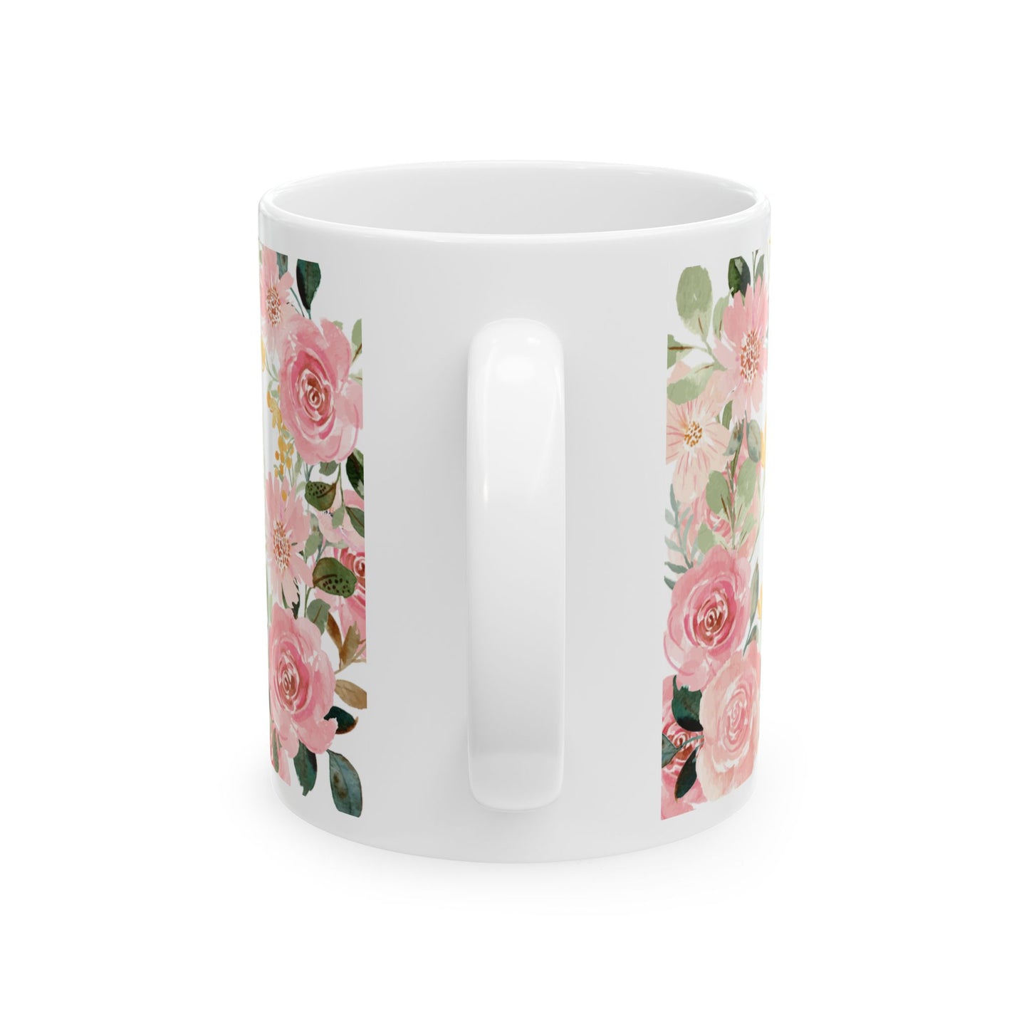 Floral Inspirational Ceramic Mug - Perfect Gift for Her, Motivational Coffee Cup, Blessed Quote Mug, Mother’s Day, Birthday Gift