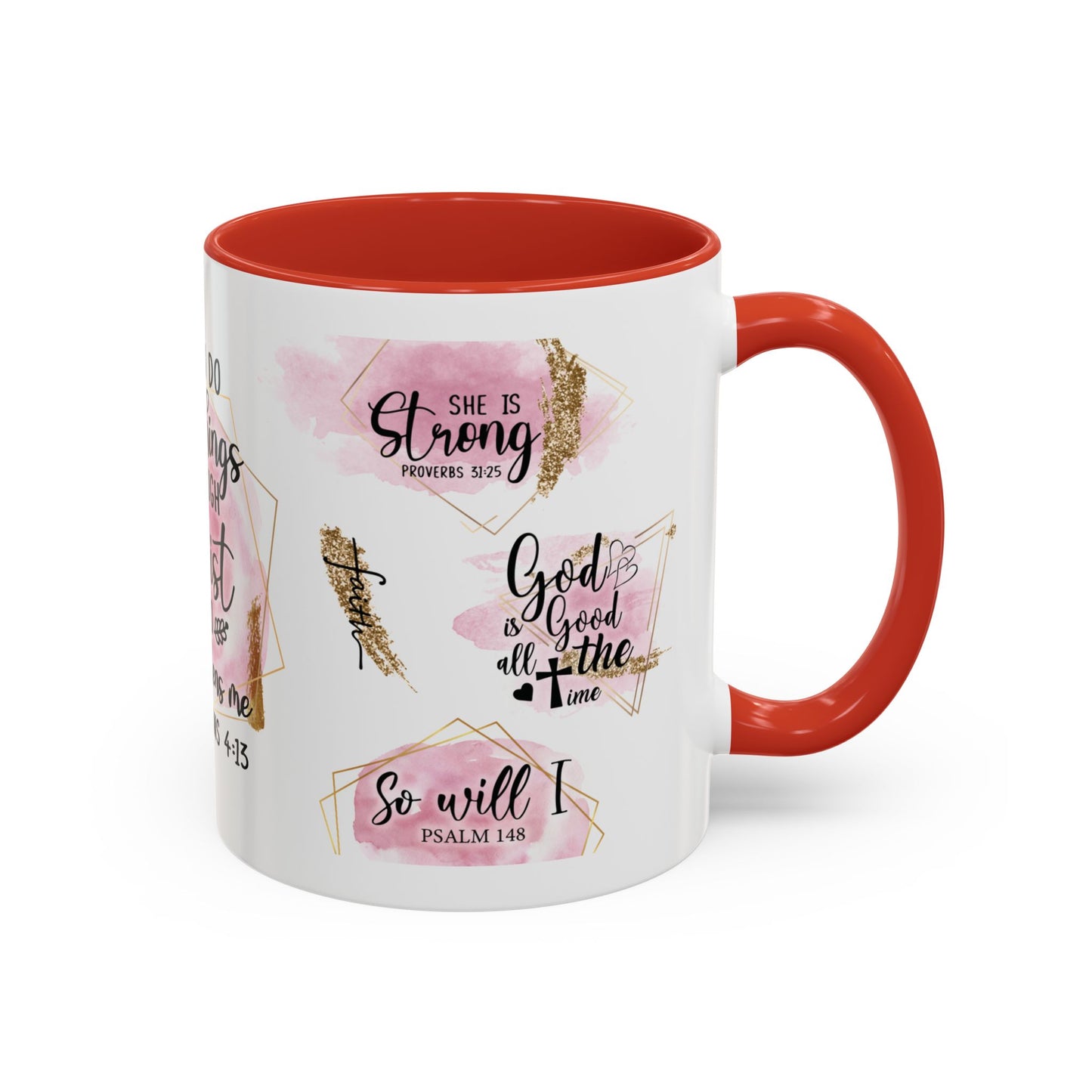 I Can Do All Things In Christ Accent Coffee Mug