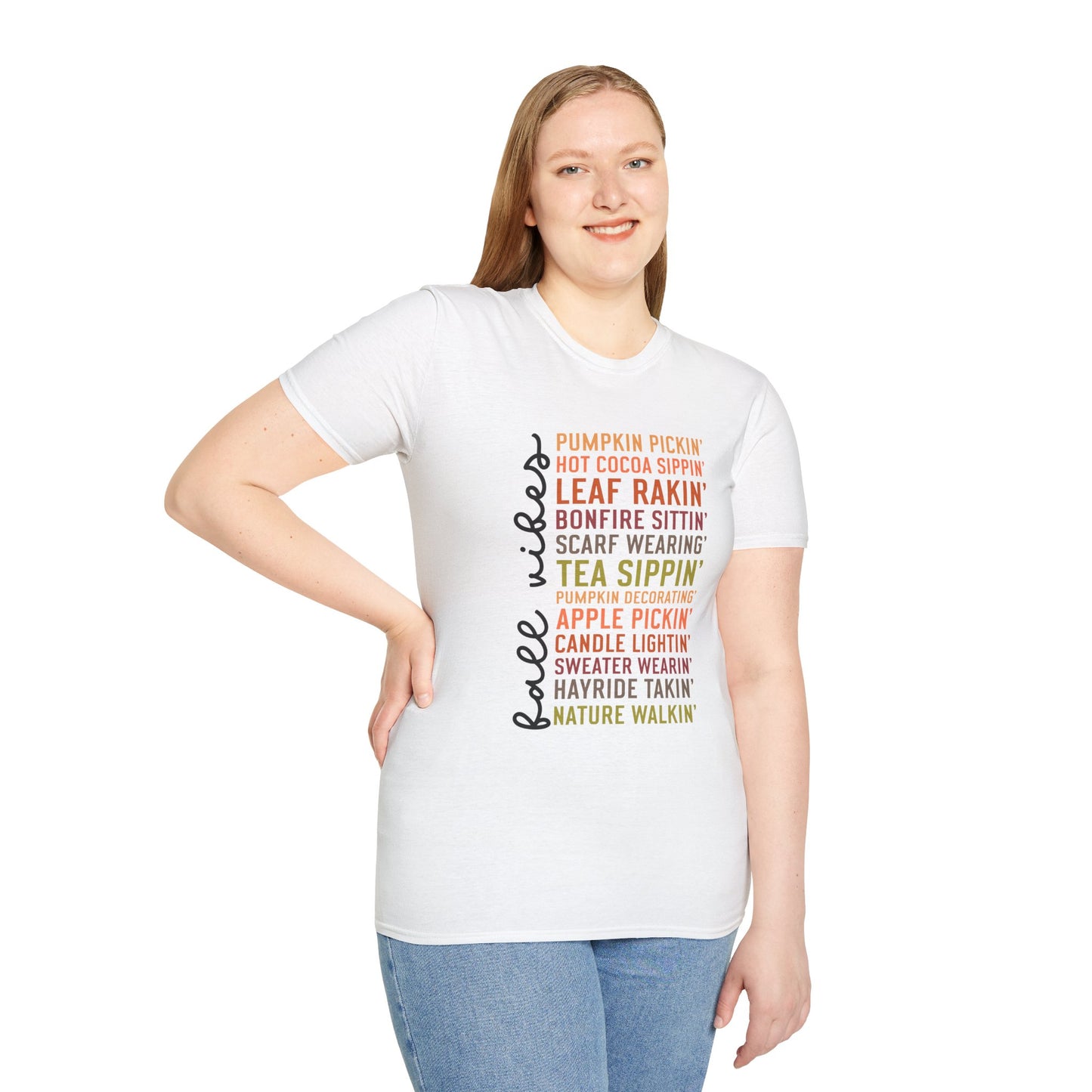 Autumn Vibes T-Shirt, Cozy Fall Attire, Unisex Tee for Thanksgiving, Gift for Nature Lovers, Seasonal Wear, Pumpkin Spice Tee
