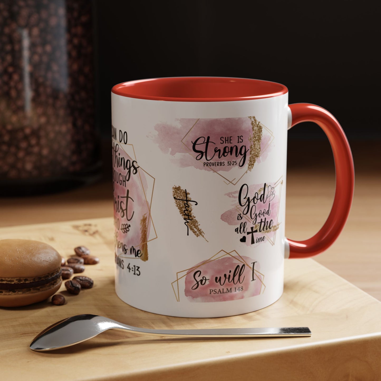 I Can Do All Things In Christ Accent Coffee Mug