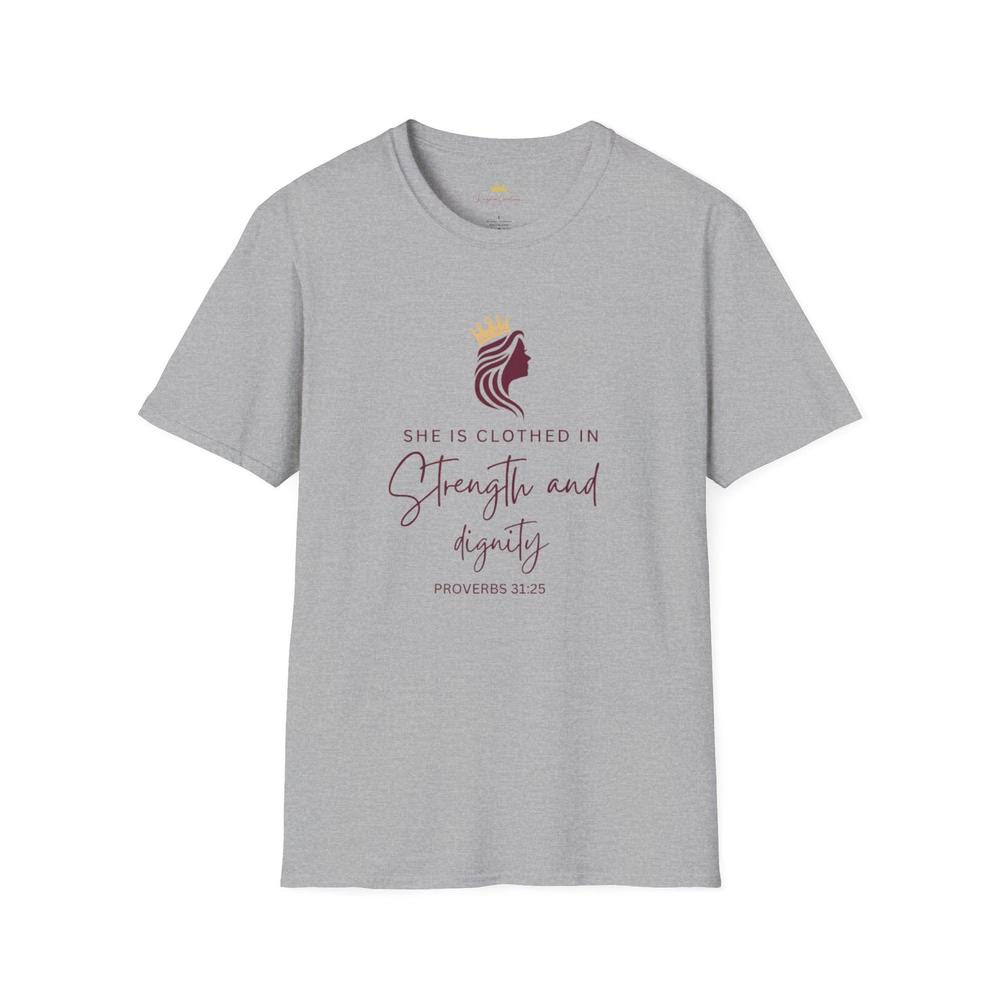 Empowering Scripture T-Shirt | Proverbs 31:25 | Inspirational Tee | Faith Gift | Modest Fashion | Church & Everyday Wear