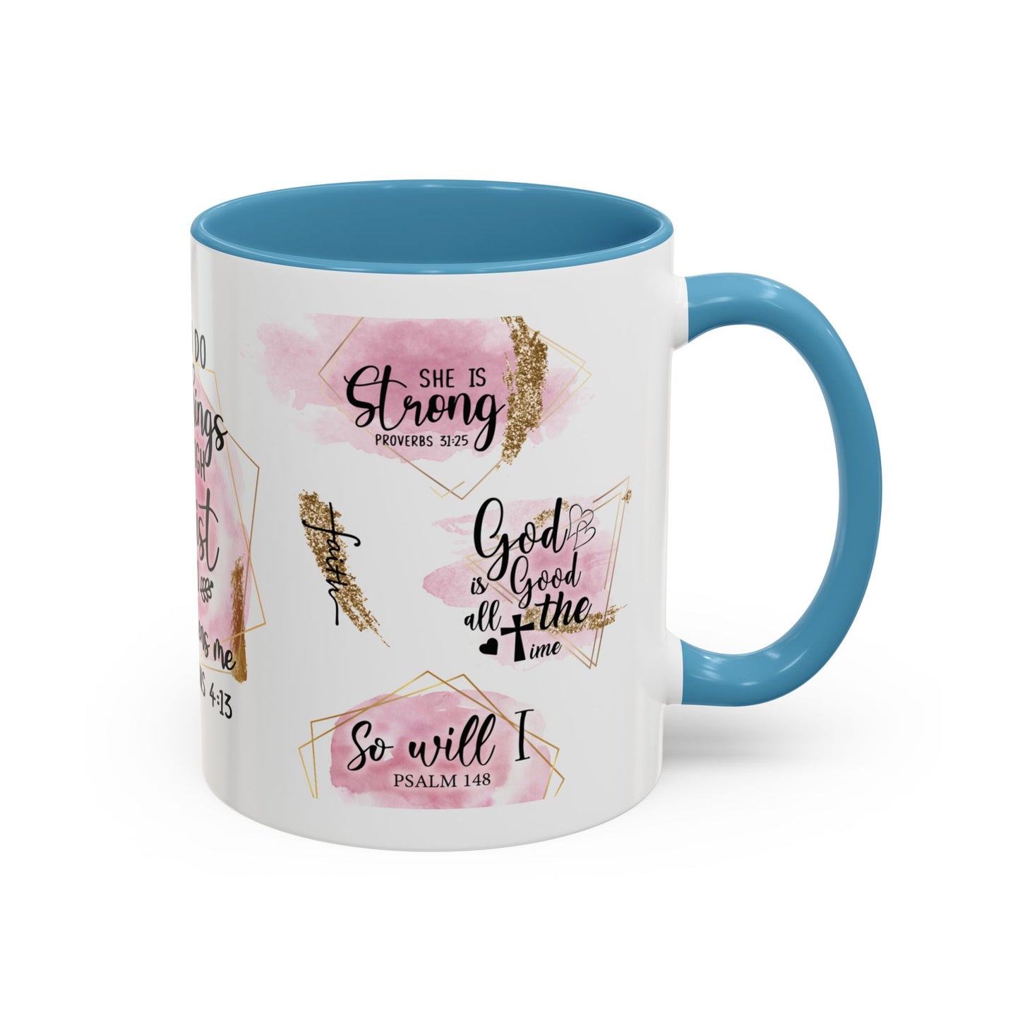 I Can Do All Things In Christ Accent Coffee Mug