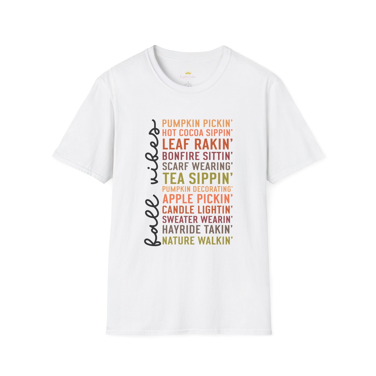 Autumn Vibes T-Shirt, Cozy Fall Attire, Unisex Tee for Thanksgiving, Gift for Nature Lovers, Seasonal Wear, Pumpkin Spice Tee