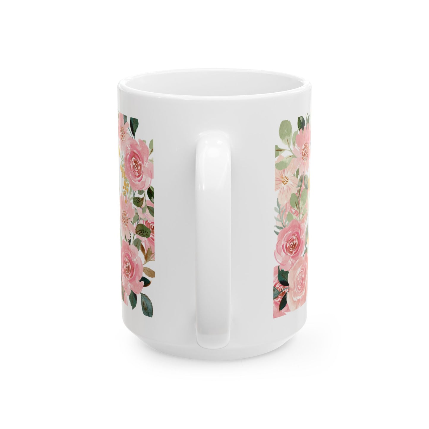 Floral Inspirational Ceramic Mug - Perfect Gift for Her, Motivational Coffee Cup, Blessed Quote Mug, Mother’s Day, Birthday Gift