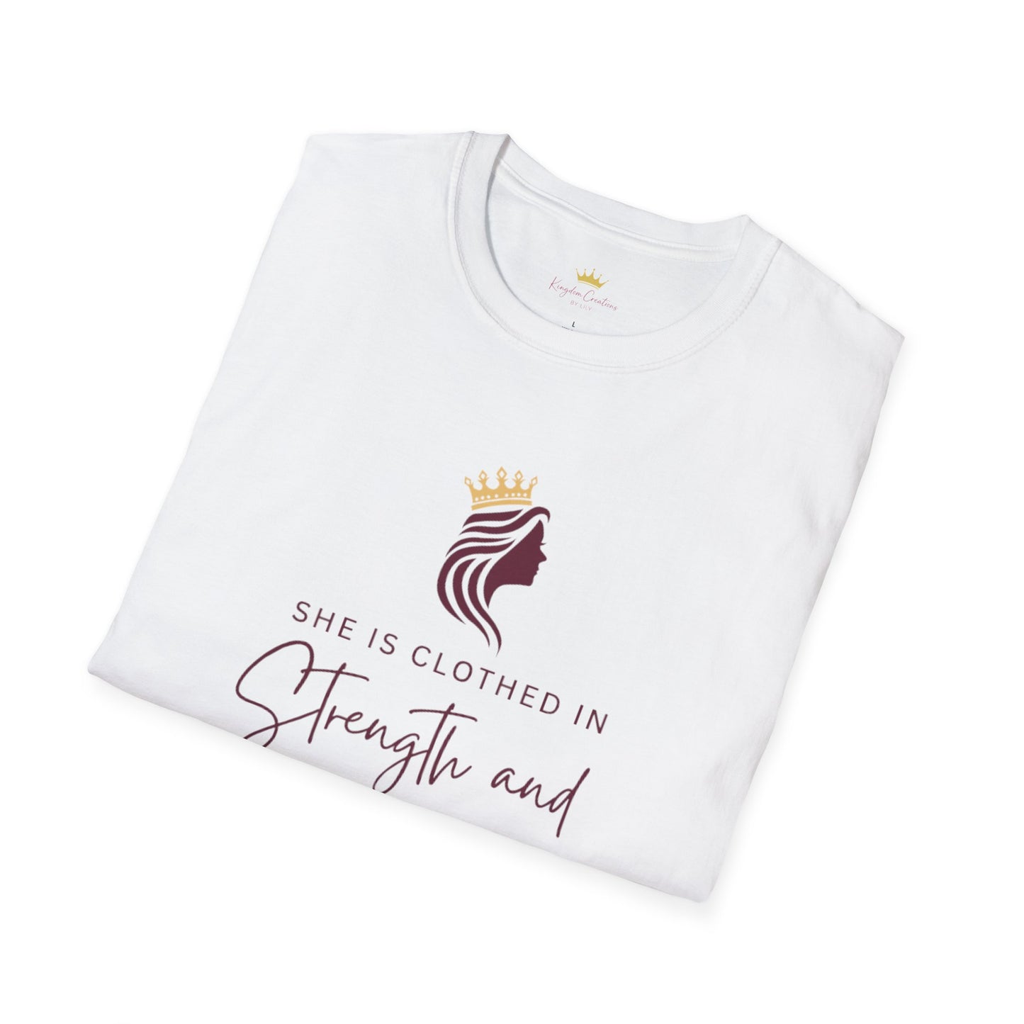 Empowering Scripture T-Shirt | Proverbs 31:25 | Inspirational Tee | Faith Gift | Modest Fashion | Church & Everyday Wear
