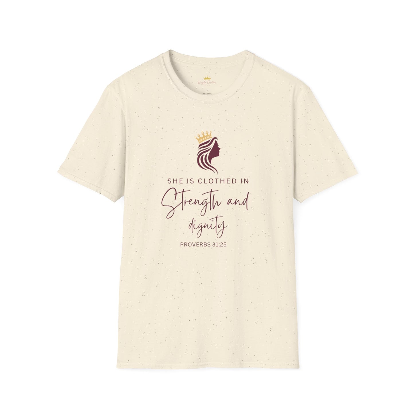 Empowering Scripture T-Shirt | Proverbs 31:25 | Inspirational Tee | Faith Gift | Modest Fashion | Church & Everyday Wear