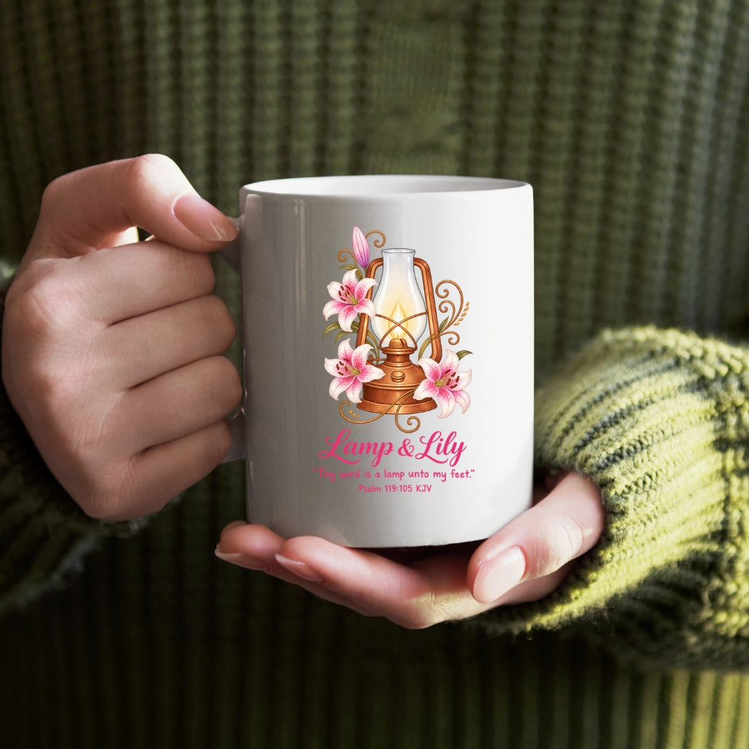 Lamp & Lily Coffee Mug β Faith-Inspired Gift for Women | Kingdom Creations by Lily