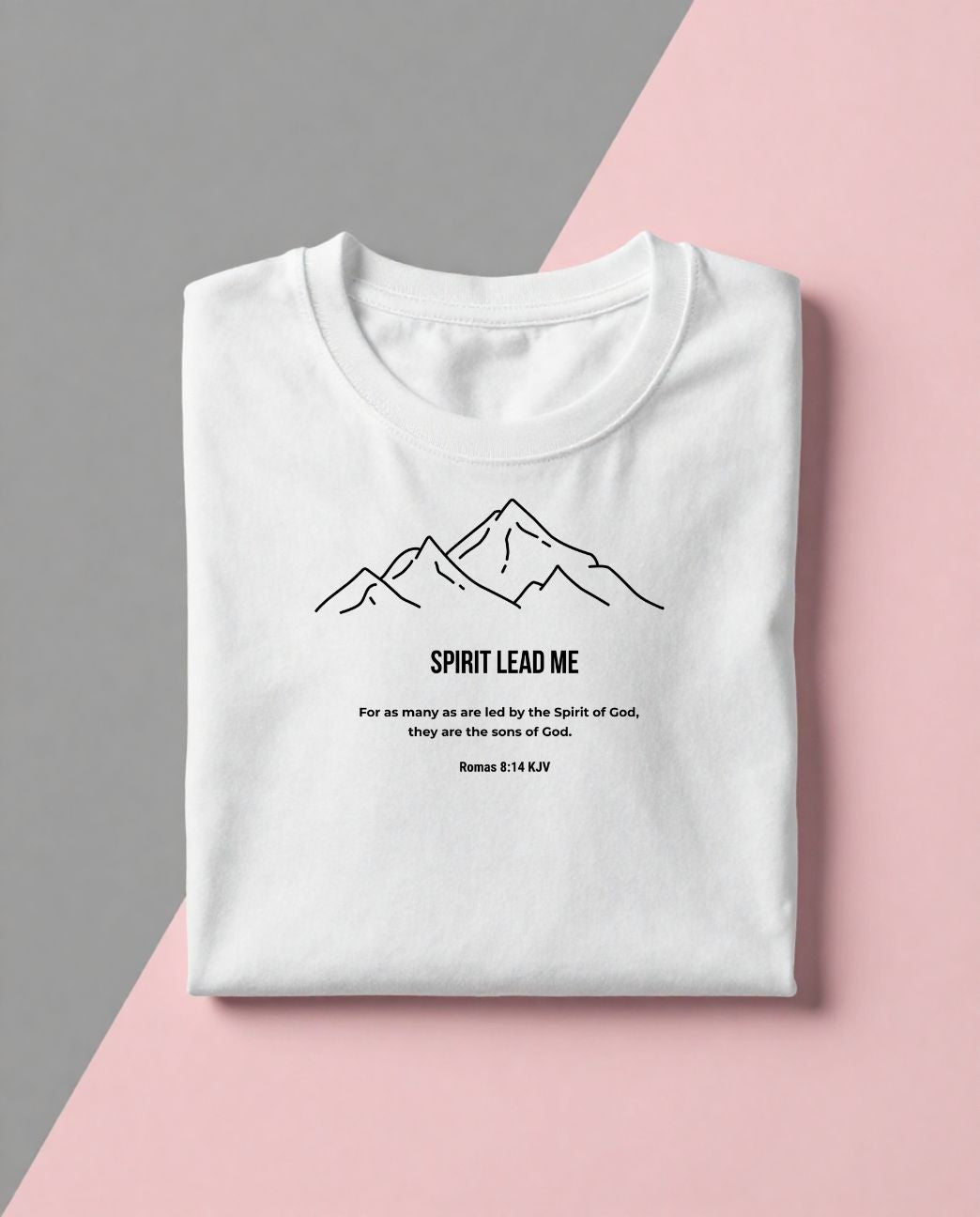 Spirit Lead Me Christian Graphic Tee – Faith T-Shirt | Romans 8:14