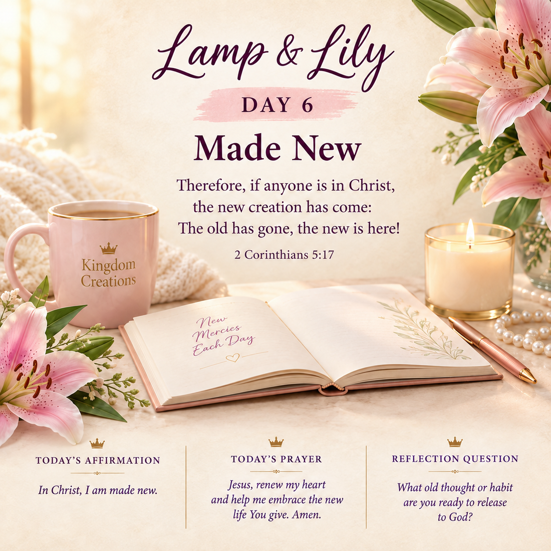 Day 6: Made New | Lamp & Lily | Kingdom Creations by Lily