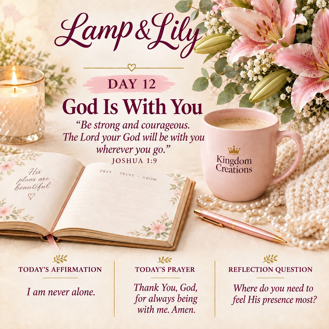 Day 12: God Is With You | Lamp & Lily | Kingdom Creations by Lily