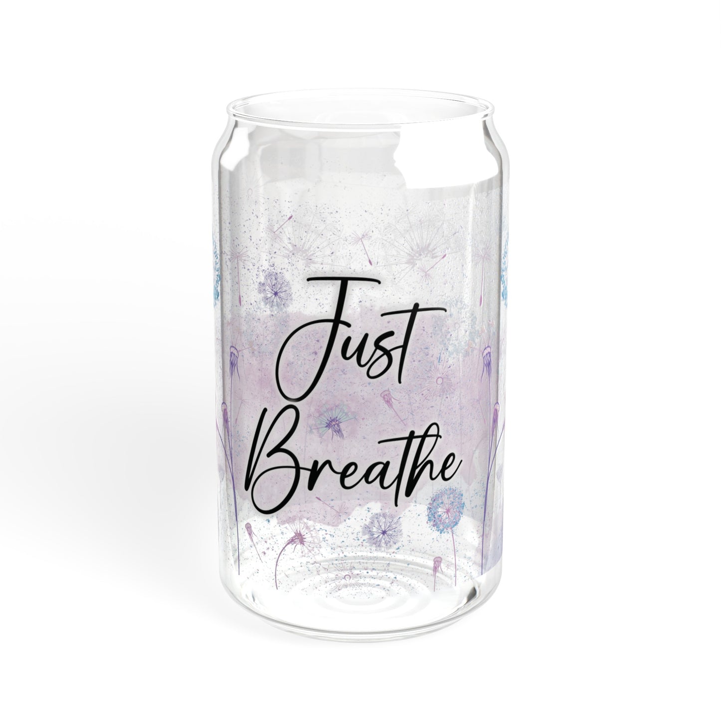 Just Breath  Sipper Glass, 16oz