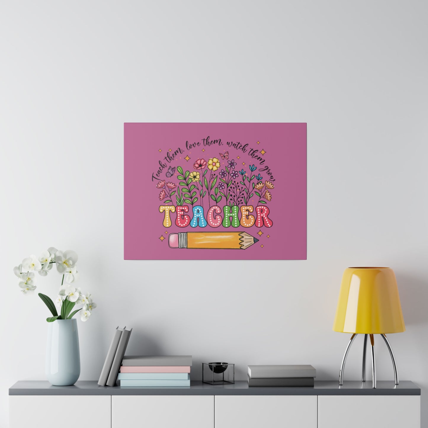 Teacher Matte Canvas, Stretched, 0.75"