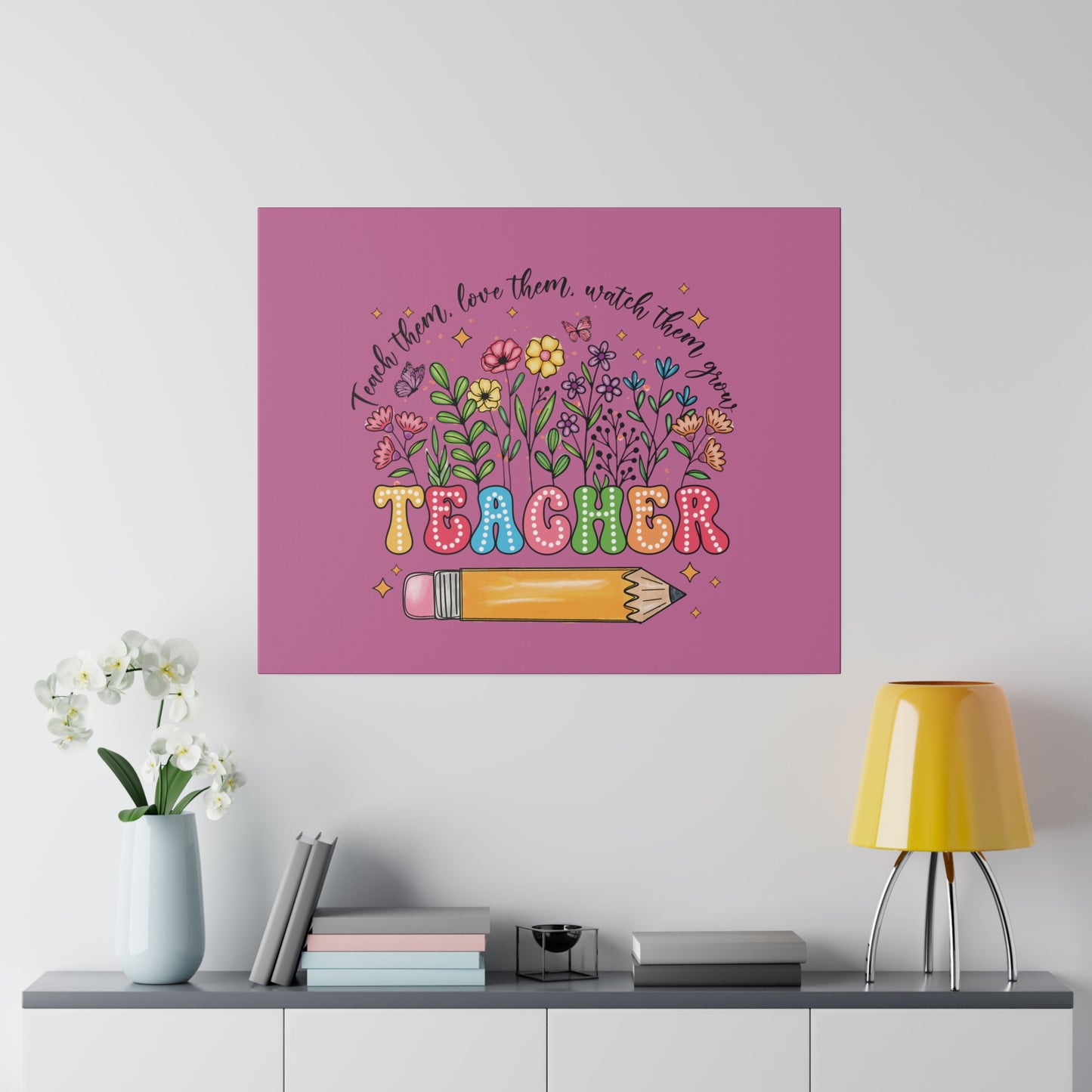 Teacher Matte Canvas, Stretched, 0.75"