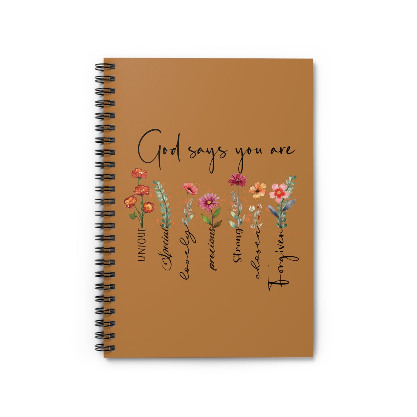 God Says Spiral Notebook - Ruled Line