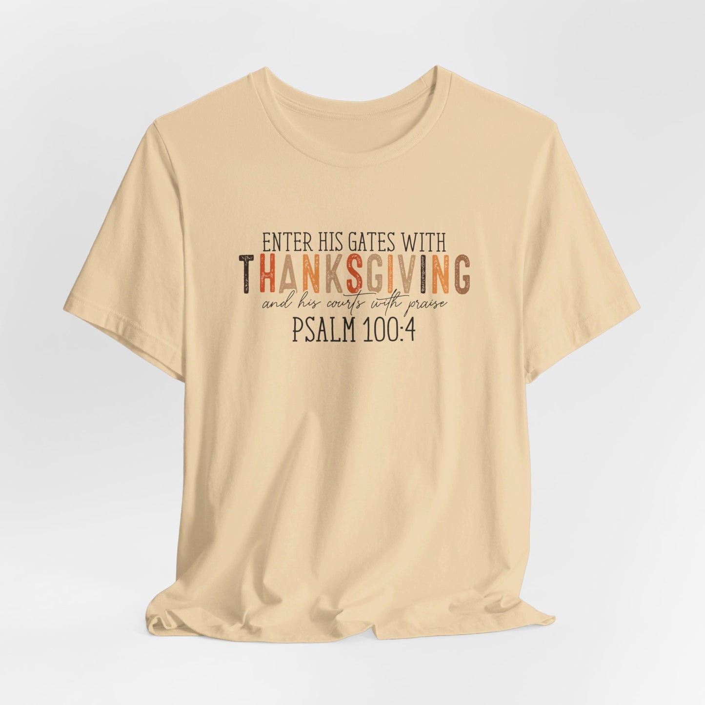 Psalm 100:4 Short Sleeve Tee