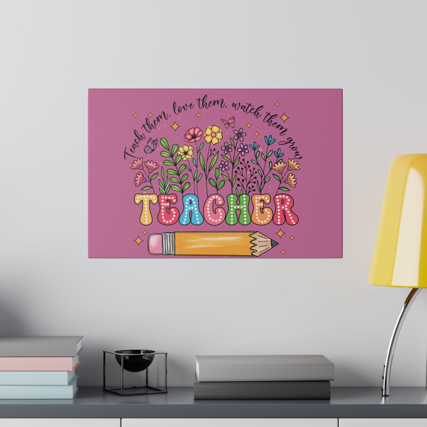 Teacher Matte Canvas, Stretched, 0.75"