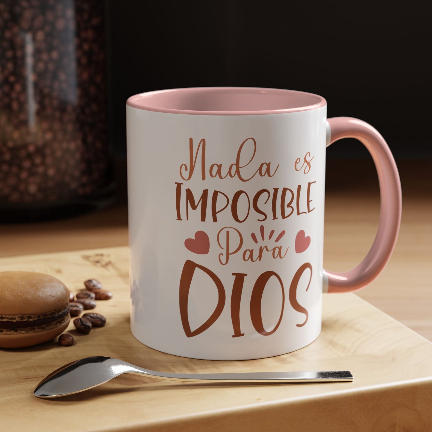 Nade es Imposible Para Dios  Accent Coffee Mug