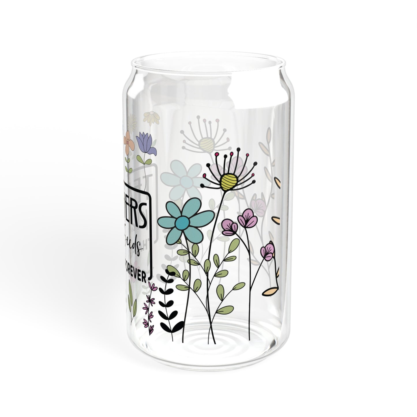 Teachers Plant Seeds Sipper Glass, 16oz