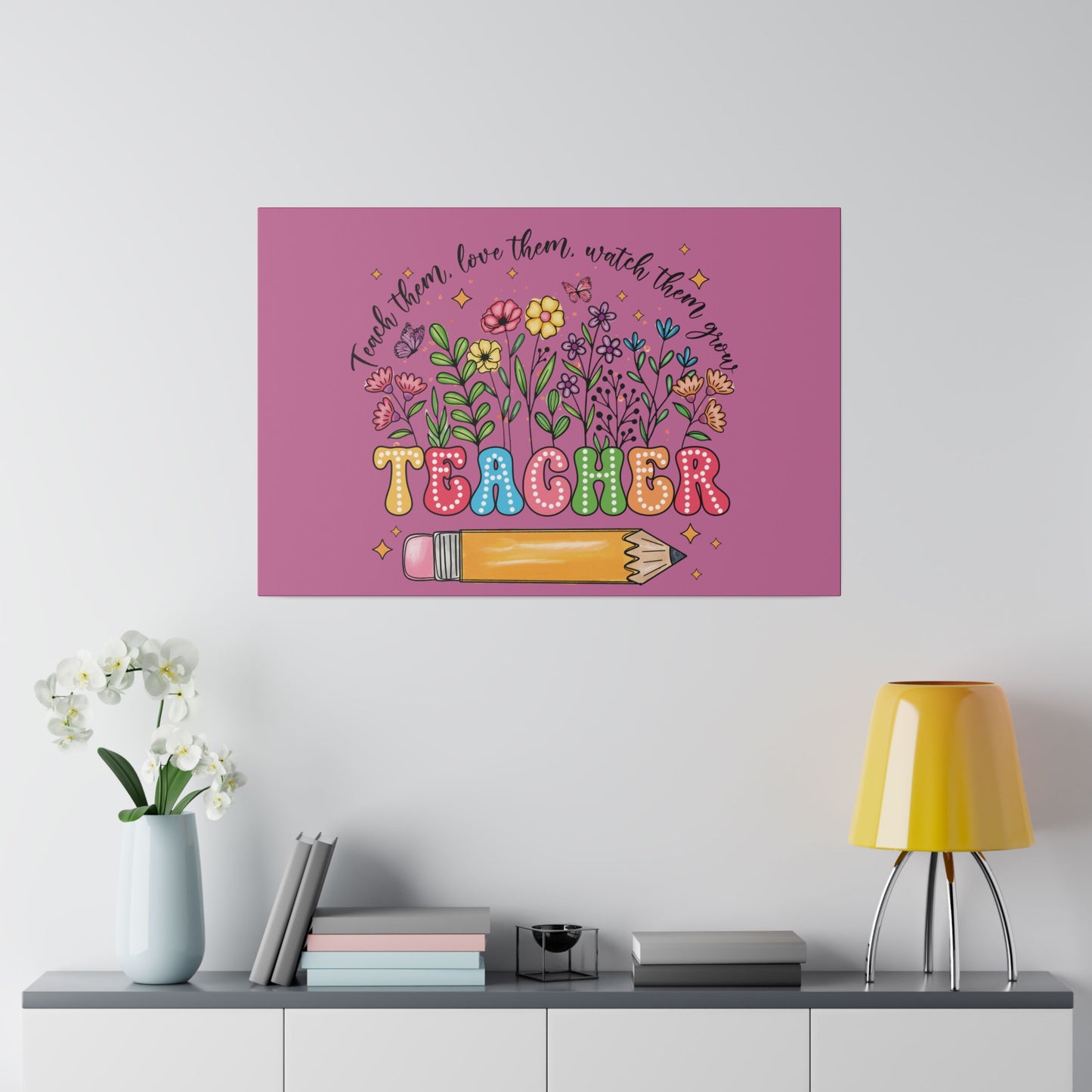 Teacher Matte Canvas, Stretched, 0.75"