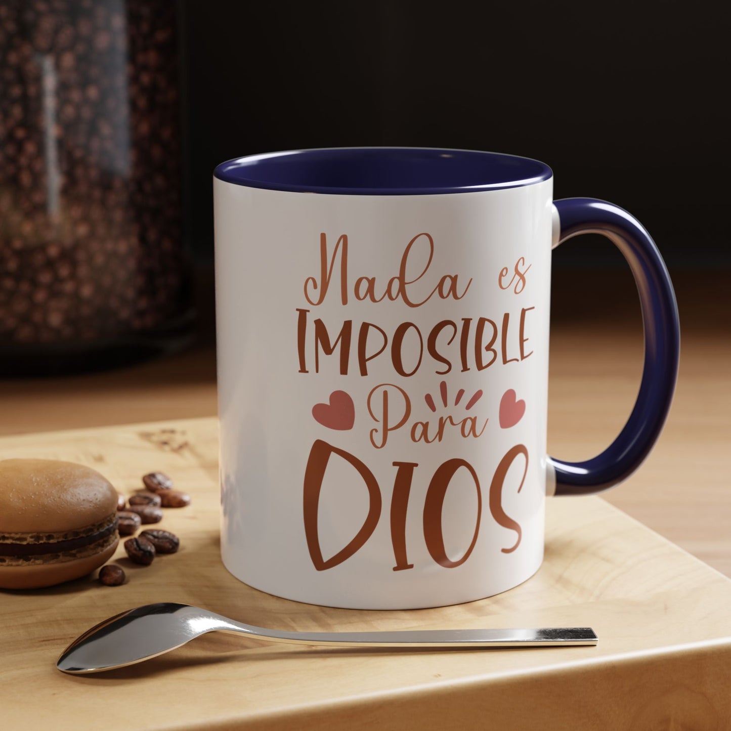 Nade es Imposible Para Dios  Accent Coffee Mug