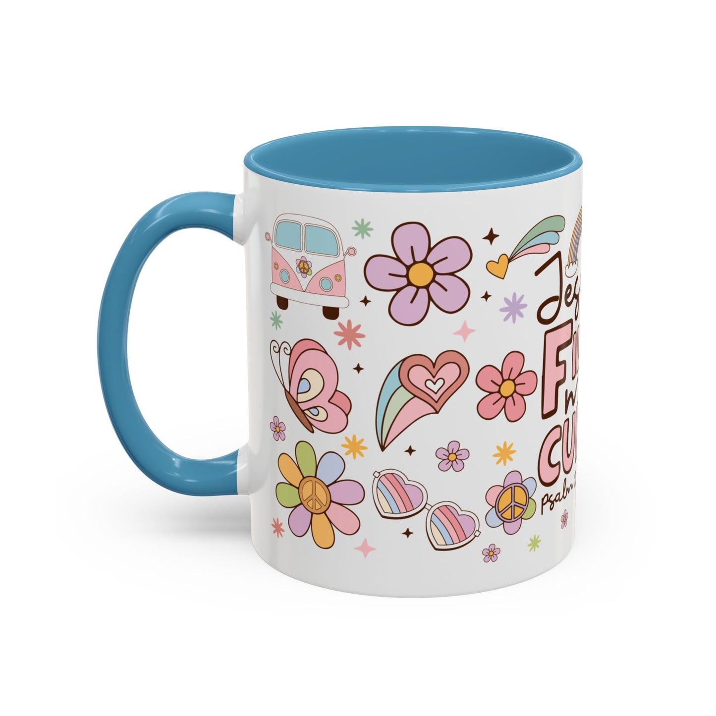 Jesus Fills My Cup Accent Coffee Mug