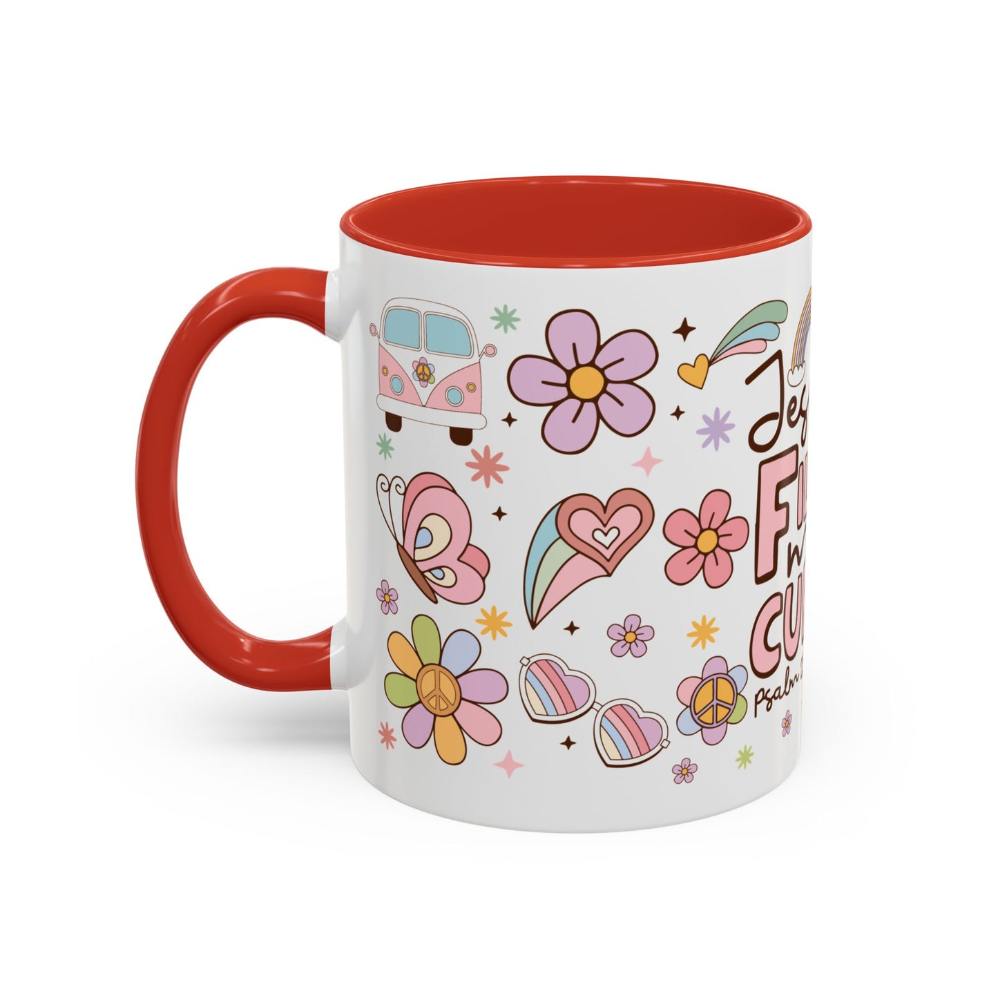 Jesus Fills My Cup Accent Coffee Mug