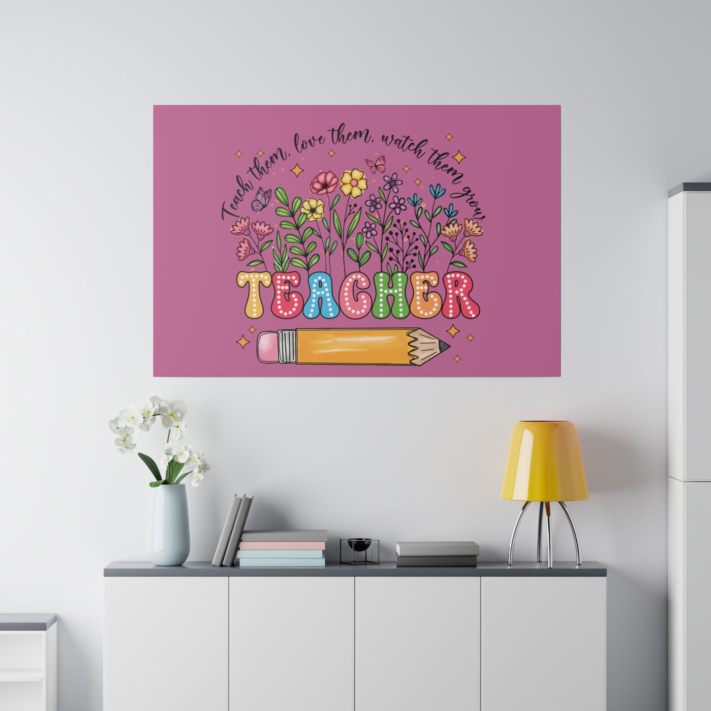 Teacher Matte Canvas, Stretched, 0.75"