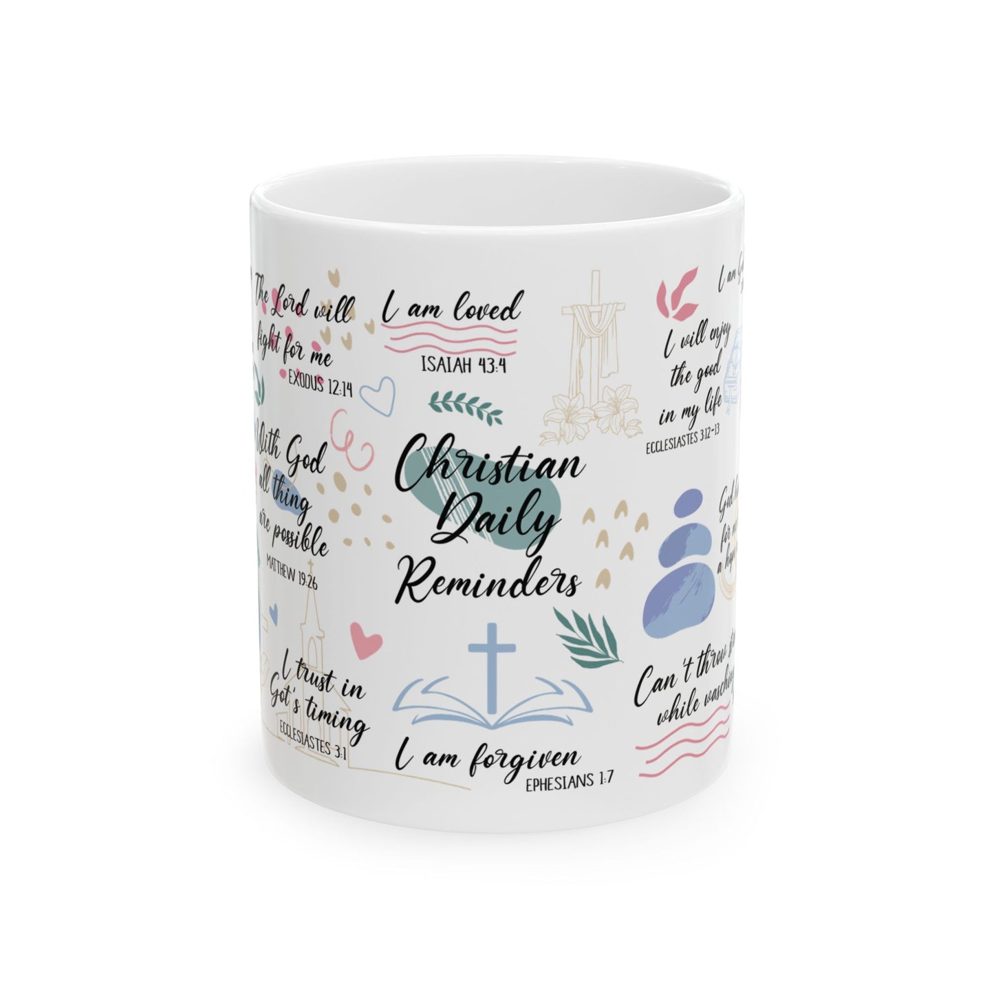 Christian Motivational Mug | Daily Reminders | Inspirational Gifts for Women | Faith-Based Coffee Cup, Encouragement Mug, Unique [...]