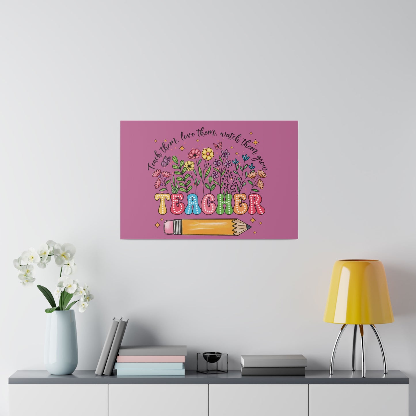 Teacher Matte Canvas, Stretched, 0.75"