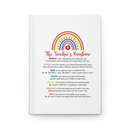 The Teacher's Rainbow Hardcover Journal Matte