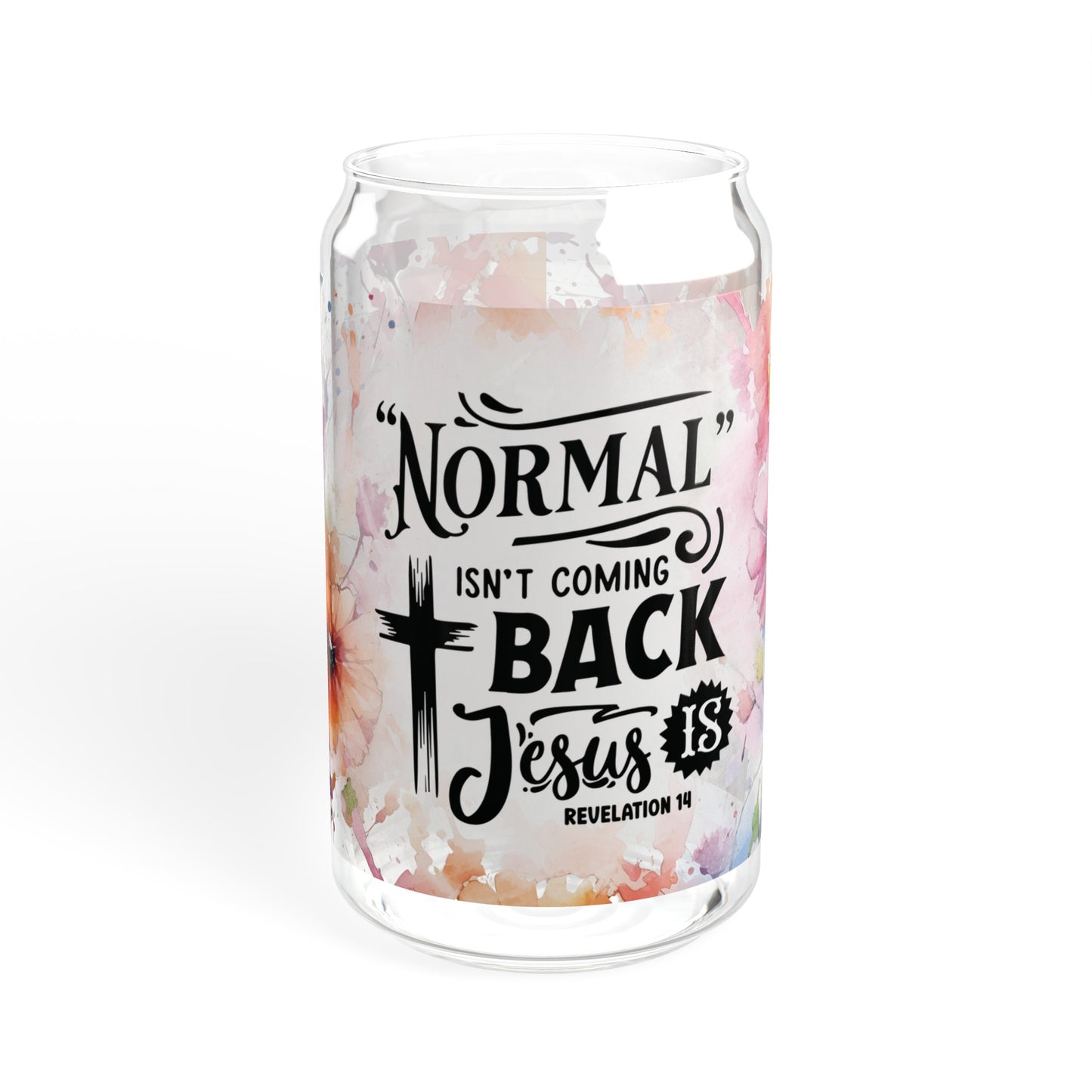 Normal isn't coming Back  Sipper Glass, 16oz