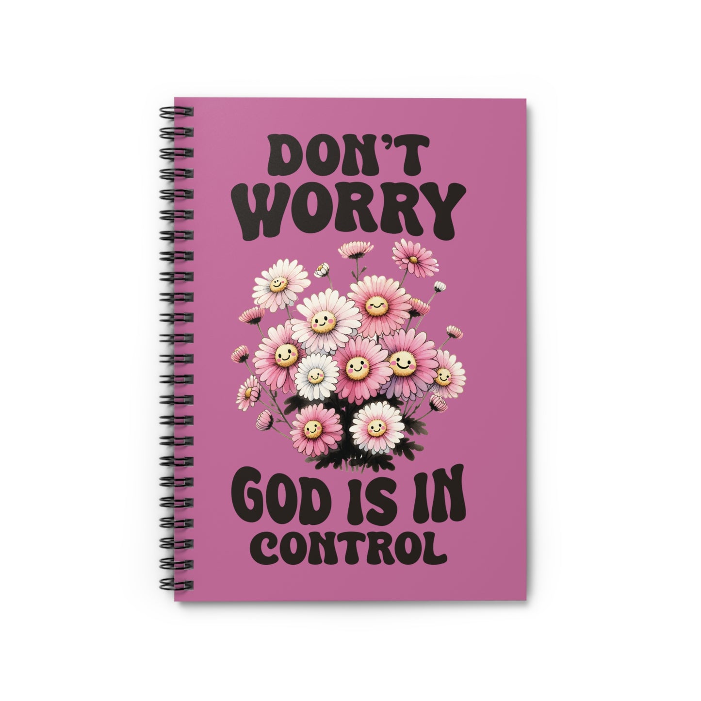 God is in Control Spiral Notebook - Ruled Line