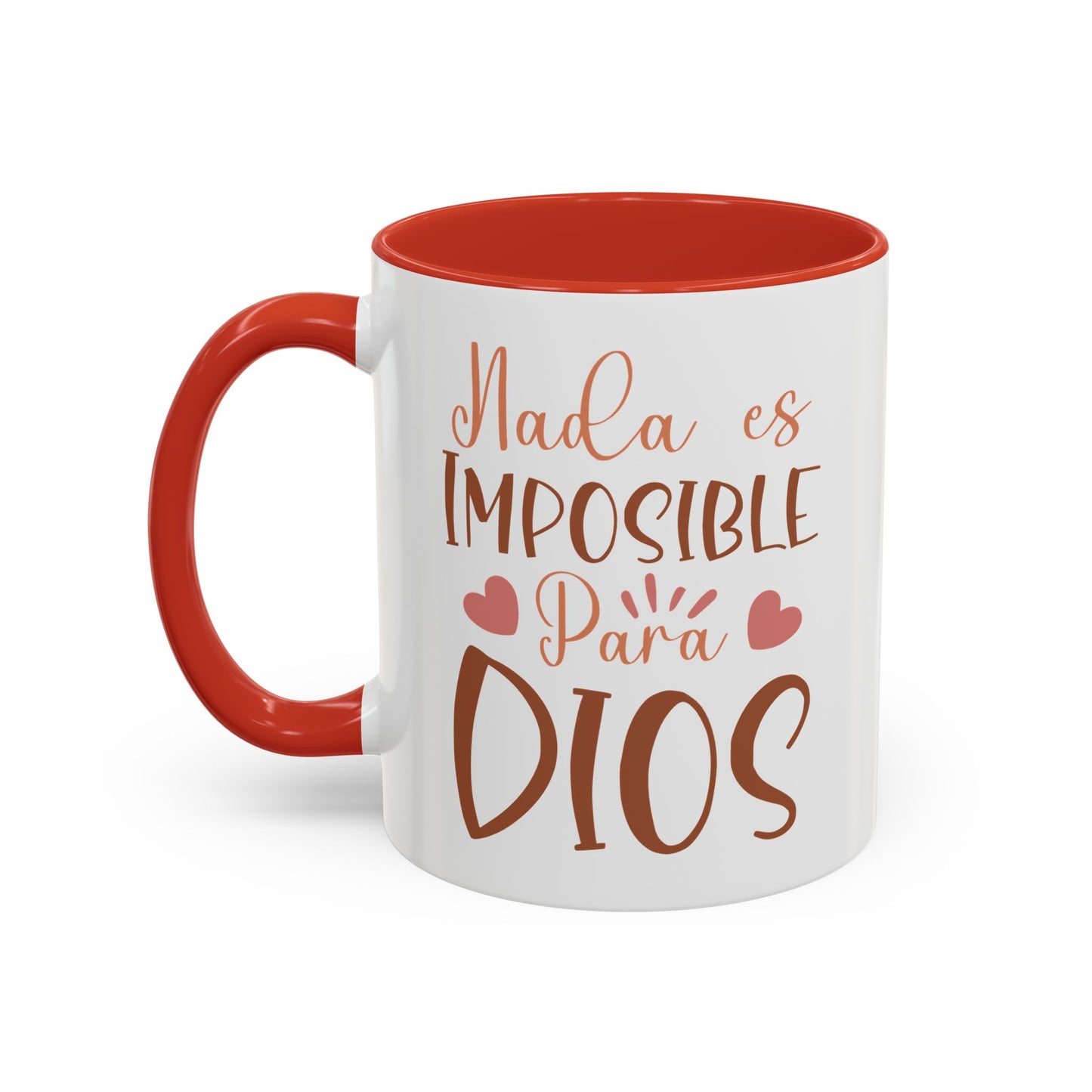 Nade es Imposible Para Dios  Accent Coffee Mug