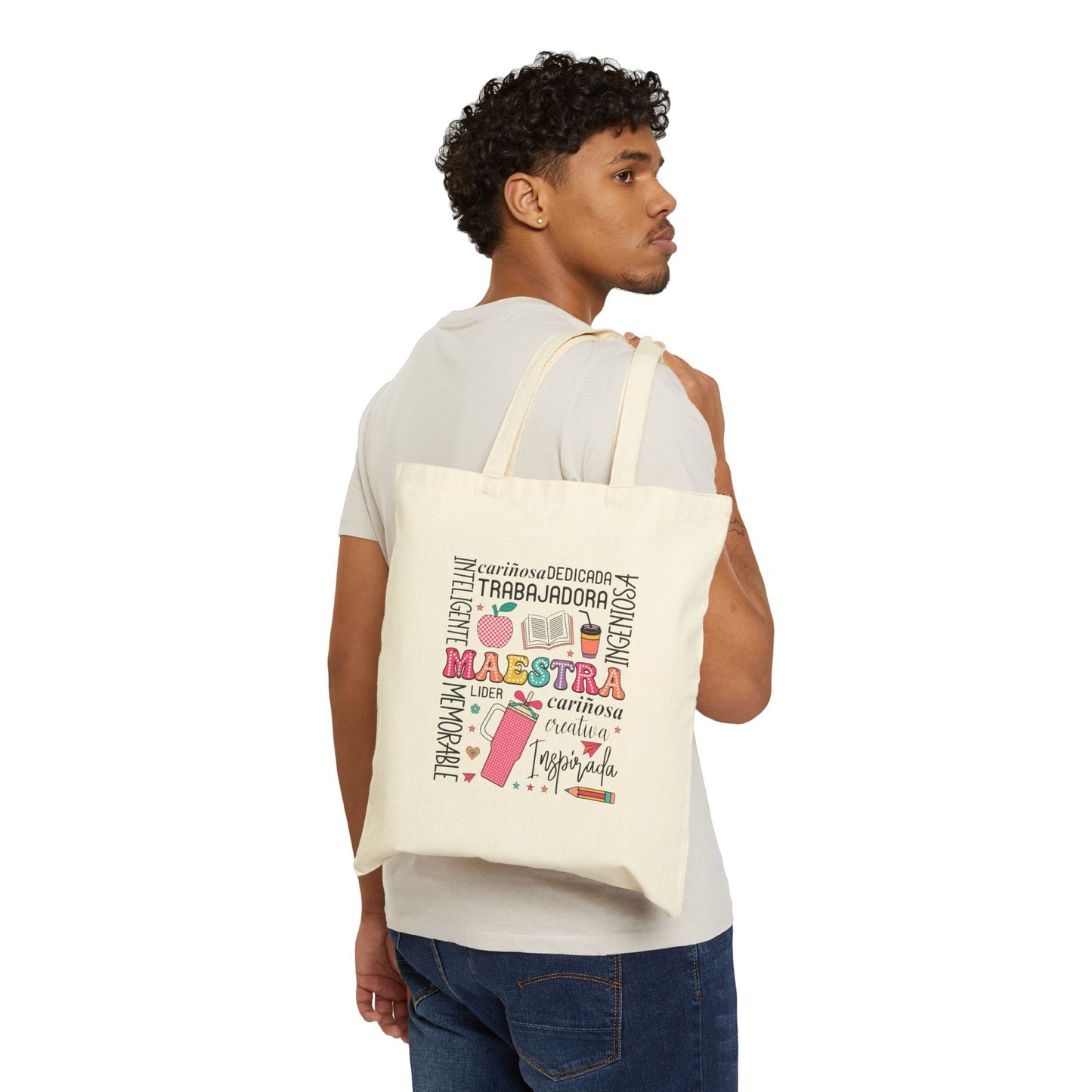 Maestra (Teacher) - Cotton Canvas Tote Bag