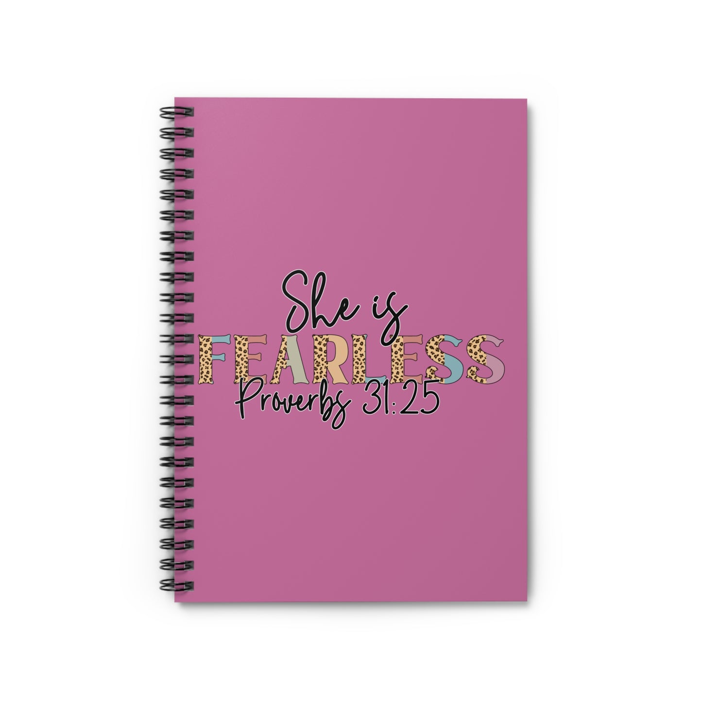 She is Fearless  Spiral Notebook - Ruled Line