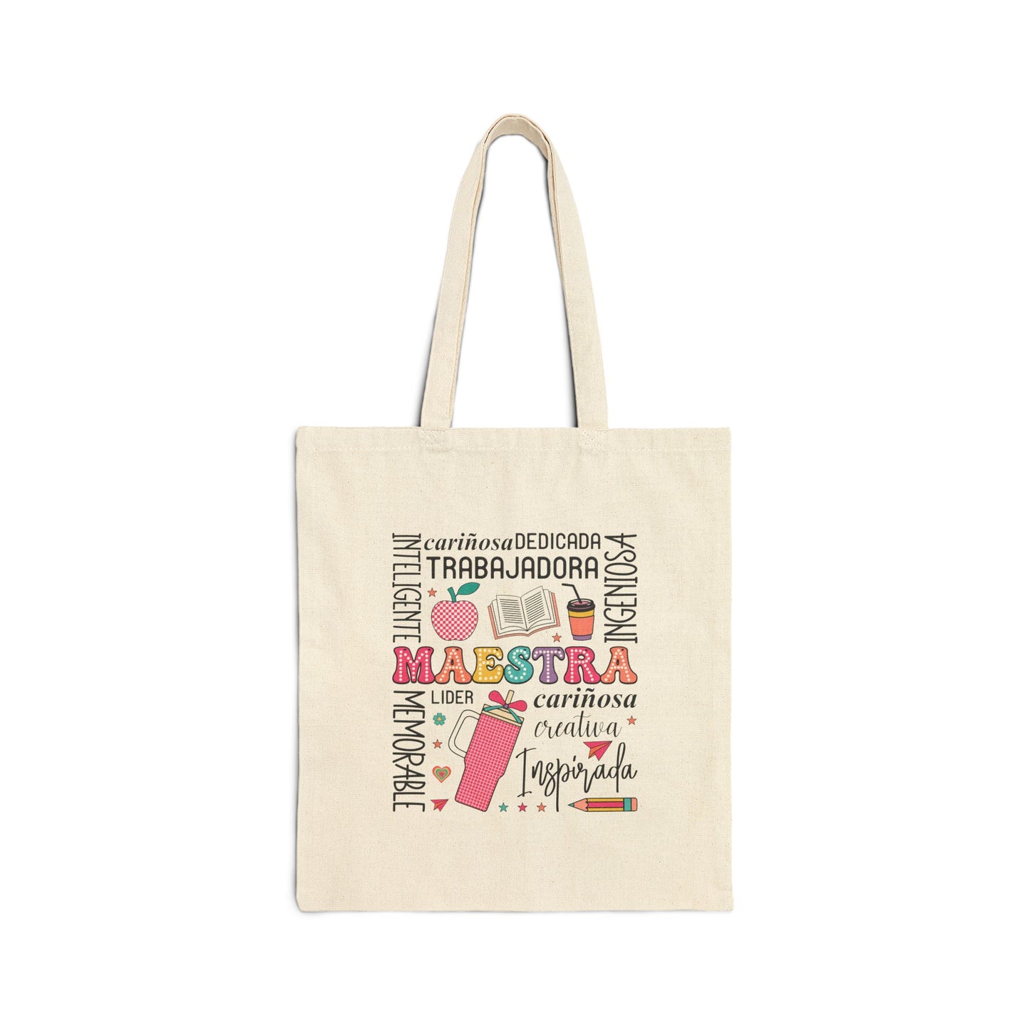 Maestra (Teacher) - Cotton Canvas Tote Bag