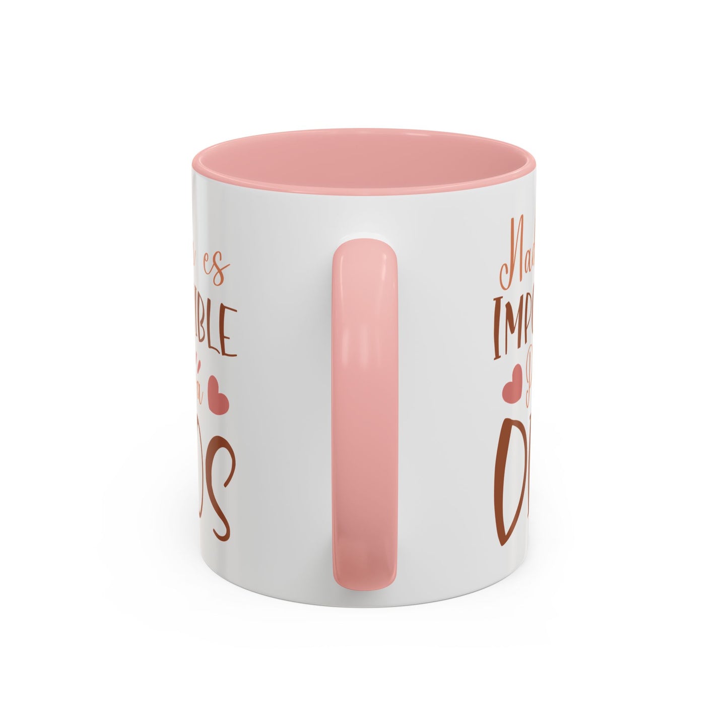 Nade es Imposible Para Dios  Accent Coffee Mug